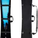 Snowboard Cover Sleeve Case, Snowboard Sleeve Bag Adjustable Soft Cover with Shoulder Strap Bag with Binding (155CM)