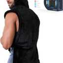 CooCoCo Heating Pad for Neck and Shoulders and Back, FSA Eligible Heat Pad for Back Pain Relief, Birthday Gifts for Women Men Mom Dad, 6 Heat Settings 3 Timers Auto-Off, 24"x37", ETL Certified (King Black)