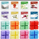 Pack Of 2 BAUFULLA Scented Wax Melts, Soy Wax Warmer Cubes, 8 Scents of Jasmine, Mint Lavender, Wild Berries, Blood Orange, Lemongrass, Rose Petal, Dried Linen, Sea Breeze, Gift Set for Christmas, Housewarming
