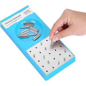 Grooved Pegboard for Rehabilitation, Physical Therapy and Occupational Tharepy, Dexterity Test to Improve Visual Motor Coordination & Finger Dexterity