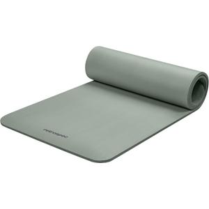 Retrospec Solana Yoga Mat Thick 1/2in Non-Slip Workout Mat with Nylon Strap - 72x24in Exercise Mat for Pilates, Stretching & Fitness - BPA Free, Easy Clean, Sage