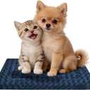 Dog Bed Mat - Reversible Dog Crate Bed Mats, Soft & Breathable Kennel Pad, Durable Crate Bed for Small Dogs & Cats (XS(18"*14"*1.2"), Navy)