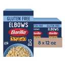 BARILLA Gluten Free Elbows Pasta, 12 Ounce (Pack of 8) - Non-GMO Gluten Free Pasta Made with Blend of Corn & Rice - Vegan Pasta