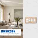 Wood Grain 4-Gang Light Switch Cover Outlet Covers Wall Plate Electrical Receptacle Switchplate Decorate Plug Cover For Living Room Bathroom Bedroom Kitchen 8.2x4.4 Inches