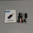 Premium Pro Bluetooth 5.4 Transmitter Receiver,Airplane Audio Adapter,Wireless Transmitter for TV/Travel Flight,Airline,Gym.Compatible with 2 AirPods/Headphones,Bluetooth Receiver for Car/Home Stereo (Black)