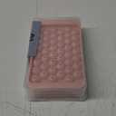 WIBIMEN Ice Cube Tray with Lid and Bin - Round Ice Trays for Freezer with Lid - Ice Cube Trays for Freezer with Ice Container (0.8"-2PACK Pink)