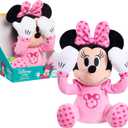 Disney Baby Peek-A-Boo Interactive Plush Stuffed Animal with Sounds, Minnie Mouse, Pink, Kids Toys for Ages 09 Month by Just Play