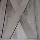 VASAGLE Buffet Cabinet, Coffee Bar Storage Cabinet, Sideboard with 2 Sliding Barn Doors, Adjustable Shelves, 13 x 39.4 x 31.5 Inches, for Living Room, Camel Brown and Ink Black ULSC092B50