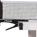 STIGA Premium Clipper 72 Regulation Table Tennis Net and Post Set with Easy Set Up and Spring Activated Clip, Black & White