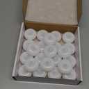 Aignis 24 Flameless LED Floating Candles, 3-Inch Plastic Battery Operated Tealights, Glow Time Over 120 Hours, Cozy Romantic White Light, Suitable for Pool/Bathtub/Hot Bath/Wedding Centerpiece Decor