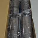 Homemory Flameless Candles with Embedded Star String Fairy Lights, Battery Operated Candles, LED Candle, Fake Candles with Remote Control and Timer for Halloween, Gray Acrylic, Set of 5(H4"5"6"8"8")