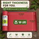 GUTAG 36" x 1200" (100') Kraft Paper Roll for Craft Bulletin Board Paper Art Table Covering Crafting Gift Wrapping Bouquet Packing Parcel 70GSM 50LB (Red, 36x1200)