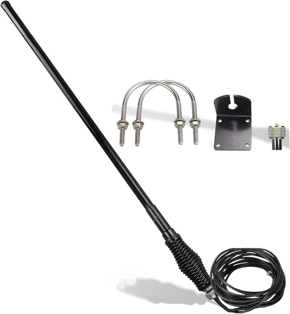 Retevis Heavy Duty Mobile Radio Antenna, Dual Band UHF/VHF Antenna, 1 Pack