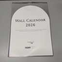 Wall Calendar 2026, 12 Months, 17" x 12" Large Wall Calendar 2026 with Hanger, Thick Paper and Spiral Binding, Vintage Arch Design.