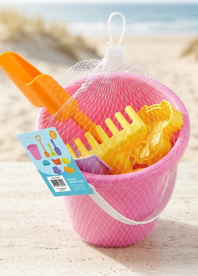 Sand Toy Bucket Pink