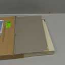 Aesthetic 3 Ring Binder Set of 2 - Sturdy 1 Inch Binder Fits Letter Sized Paper - A Cute Holder for Women or Men with Pocket Easily Organizes Your Paperwork for School, Office or Work (Beige-green)