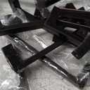 Ravinte 15 Pack Solid 4 Inch Kitchen Square Cabinet Handles Oil-Rubbed Bronze Drawer Pulls Kitchen Cabinet Hardware Handles (4" Hole Center)