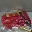 King Costume For Boys Red Royal Kings Cloak with Crown And Scepter Set Luxurious Velvet Cape with Faux Fur Trim, S (heights 3'7" to 4'7")