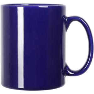 Smilatte 20 OZ Extra Large Ceramic Coffee Mug, M017 Classic Porcelain Boss Super Big Tea Cup with Handle for Office and Home, Blue