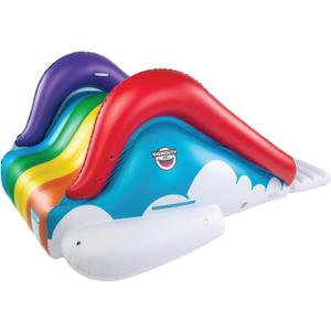 BigMouth Inc. Rainbow Inflatable Pool Slide, Blow Up Water Slide for Kids, Fun Swimming Pool Toy, Holds 200 Pounds