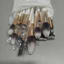 DUcare Makeup Brush Set Professional 27Pcs Makeup Brushes Premium Synthetic Kabuki Foundation Blending Face Powder Blush Concealers Eye Shadows Make Up Brushes Kit White