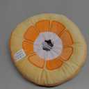 ANWA Adjustable Cat Cone Collar Soft, Cute Cat Donut Collar After Surgery, Kitten Recovery Cones to Stop Licking (Small, Orange)