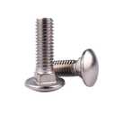 1/2-13 x 1-1/2" Carriage Bolts Screws, 18-8 Stainless Steel 304, Round Head, Square Neck, UNC Fully Machine Coarse Threaded,5Pcs
