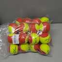 2 x Tennis Balls, Low Pressureless Tennis Balls for Beginners, Made of Premium Durable Felt, Idea for Little Beginner Practice (36Ft (75% Slower Speeds))