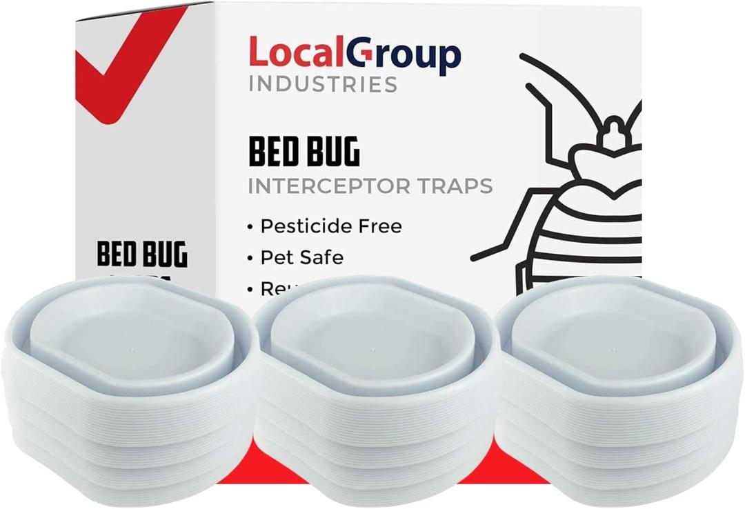 Bed Bug Trap - Eco Friendly Bed Bug Interceptors for Bed Legs - Insect Detector, Interceptor & Monitors for Indoor Home (12)