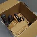 Farberware 22-Piece Never Needs Sharpening Triple Rivet High-Carbon Stainless Steel Knife Block and Kitchen Tool Set, Black, Durable ANDPrecision Cutlery