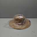 FLUFFY SENSE. Unisex Wide Brim Sun Hat Straw Panama Rancher Fedora Hat for Men Beach Hat for Women Large