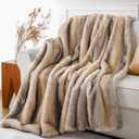 Battilo Luxury Faux Fur Throw Blanket for Couch, 60"x80", Thick, Smoothly