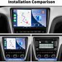 Car Stereo for VW Passat Nms 2012 2013 2014 with Wireless CarPlay & Android Auto, 9'' Touchscreen Audio Radio AHD Backup Camera/GPS Navigation/Bluetooth/SWC/WiFi/Mirror Link
