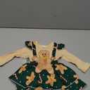 mlpeerw My First Christmas Baby Girl Outfit Newborn Christmas Romper Dress Cute Santa Dress Infant Fall Winter Xmas Clothes (3-6 Months, A Gingerbread Man-green)