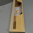 Libreshine Compact 18 Inch Foil Dispenser & Butcher Paper Dispenser with Slide Cutter, Wall-Mount Bamboo Paper Roll Organizer for Kraft/Freezer/Wax Paper, for Countertop, Drawer or Cabinet