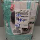 Inflatable Leisure Sofa Chair and Footstool Outdoor Folding Lounger Sofa Flocking Lazy Couch (Navy)