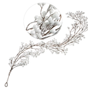 3.2ft Christmas Red Berry Garland (2-Pack) - Realistic Holly Berry Vine for Mantle, Tree, Window, Door | Indoor Outdoor Holiday Decoration Color White