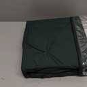 Twin Duvet Cover Set Pintuck - Forest Green 2 Piece With Button Closure, 1 Pinch Pleated Cover 68x90 Inches and 1 Pillow Sham, Luxury Bedding