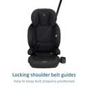 Maxi-Cosi RodiSport Kids Booster Car Seat, High-Back, Backless Booster, 10-Position Headrest, Easy Latch System, Reclining Chair, Belt Guide, Fits 40-100 lbs, 43.4-57 in, Sea Shadow, Manufacture Date: 2026/4/17