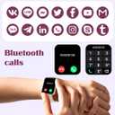 RUIMEN Smart Watches for Women Men (Answer/Make Calls) Compatible with iPhone/Android Phones, 1.85" HD Screen Fitness Tracker Heart Rate Monitor 100+ Sports Tracker Watch Waterproof (Milky White)