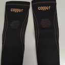 JIQUD Arm compression Sleeve (1 Pair),Copper Elbow Compression Sleeve,Elbow Brace for Tennis Elbow Tendonitis,Full Arm Sleeve for Men & Women,Sports Support & Recovery (Black, Small)