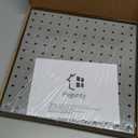 Peg Board, 4 Pack Metal Pegboard Panels Grey Pegboards Wall Organizer with Bent Frame Large Heavy Duty Peg Board for Walls Home, Garage Tool Storage, Office Organization, Craft Room, Kitchen (Gray)