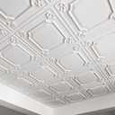 Art3d Drop Ceiling Tiles 24x24 in White (24-Pack, 96 Sq.ft), Wainscoting Panels Glue Up 2x2, 24pcs 24"x24"