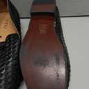 Men's Vintage Velvet Embroidery Noble Loafer Shoes Slip-on Loafer Smoking Slipper Tassel Loafer (10.5, Black)