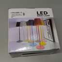 JACKYLED Cordless Table Lamps Rechargeable, 3 Adjustable Height, 5000mAh Battery Operated, 3 Colors Smooth Dimming, Portable LED Waterproof Table Lamp for Dining, Bedroom, Outdoor- Black