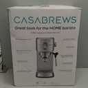 CASABREWS CM5418 Espresso Machine 20 Bar, Compact Espresso Maker with Steam Milk Frother, Stainless Steel Coffee Machine with 34oz Removable Water Tank for Cappuccino, Gift for Women or Men, Silver