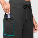 Women's 7" Athletic Hiking Long Shorts with Pockets High Waisted Dark Grey (S)