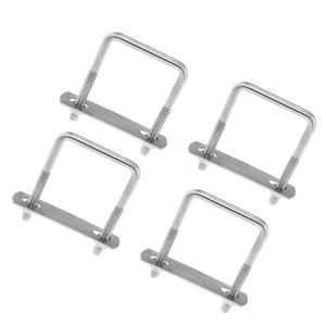 TAODAN 4PCS 304 Stainless Steel U Shape Square Clip Set M6x40x65mm Mini Metal Right Angle U Shape Screws Bolts Square Clamps for Car Trailers Ski Boat Pipe Industrial Application