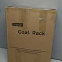 Free-standing Metal Coat Racks, Modern Garment Rack, Z-shaped Coat Tree with Natural Rock Base, for Bedroom, Office, Hallway, Entryway, Living Room, 175cm, Gold (15.4*10.2*68.9in)