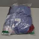 2 Pack Women's Oversized Shirts V Neck Half Sleeve Tops Workout Casual Basic Loose Sweatshirts Gym Clothes, Red and Blue, XXL